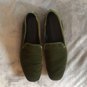 Vince Velvet Smoking Slipper Flats